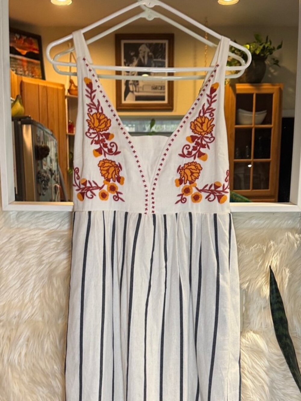 Embroidered Maxi Dress – 100% Cotton, Mello Day - Picture 2 of 5